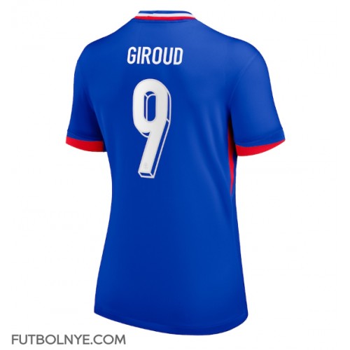 Camiseta Francia Olivier Giroud #9 Primera Equipación para mujer Eurocopa 2024 manga corta